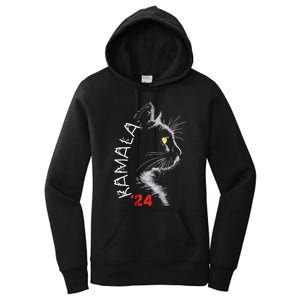 Cat Ladies For Kmala Cat 2024 President Kamalaaharris Women's Pullover Hoodie