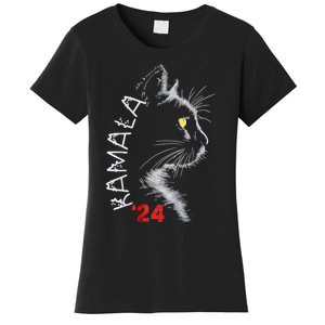 Cat Ladies For Kmala Cat 2024 President Kamalaaharris Women's T-Shirt