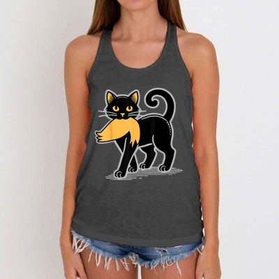 Cat Ladies For Kamala Harris Donald Trump 2024 Sarcastic Women's Knotted Racerback Tank