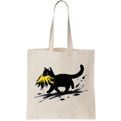 Cat Ladies For Kamala Harris Sarcastic Donald Trump 2024 Tote Bag