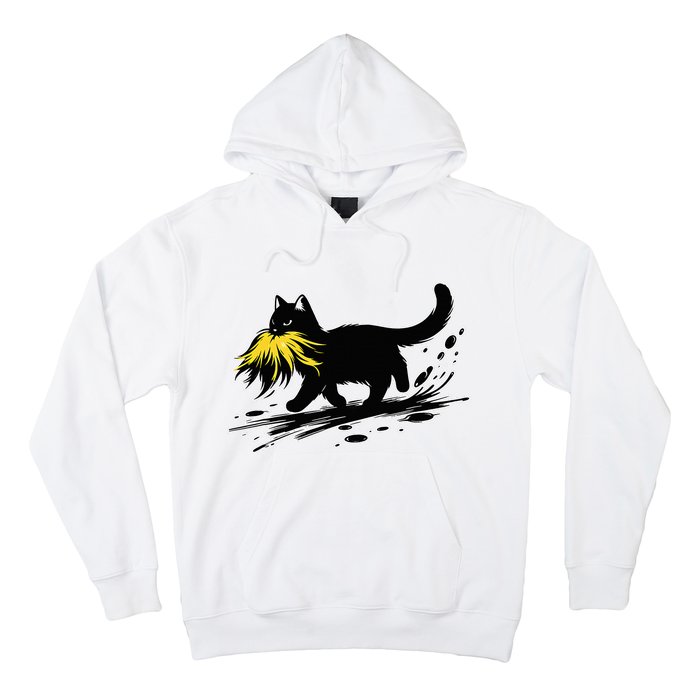 Cat Ladies For Kamala Harris Sarcastic Donald Trump 2024 Hoodie