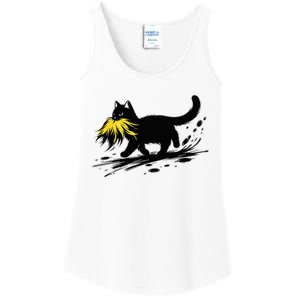 Cat Ladies For Kamala Harris Sarcastic Donald Trump 2024 Ladies Essential Tank