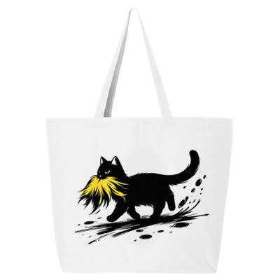 Cat Ladies For Kamala Harris Sarcastic Donald Trump 2024 25L Jumbo Tote