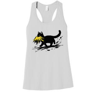 Cat Ladies For Kamala Harris Sarcastic Donald Trump 2024 Women's Racerback Tank