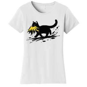 Cat Ladies For Kamala Harris Sarcastic Donald Trump 2024 Women's T-Shirt