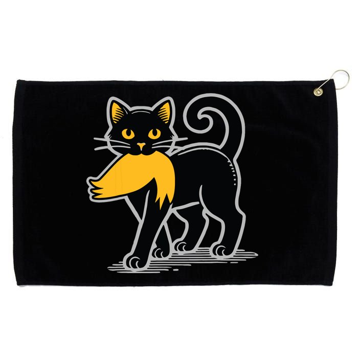 Cat Ladies For Kamala Harris Donald Trump 2024 Sarcastic Grommeted Golf Towel