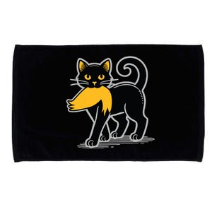 Cat Ladies For Kamala Harris Donald Trump 2024 Sarcastic Microfiber Hand Towel