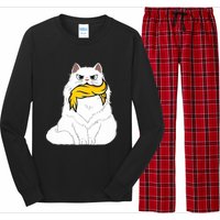 Cat Ladies For Kamala Harris Donald Trump 2024 Sarcastic Long Sleeve Pajama Set