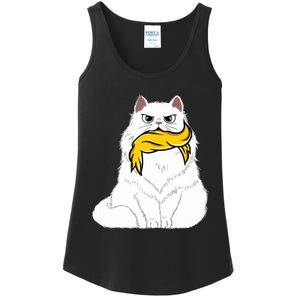 Cat Ladies For Kamala Harris Donald Trump 2024 Sarcastic Ladies Essential Tank