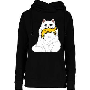 Cat Ladies For Kamala Harris Donald Trump 2024 Sarcastic Womens Funnel Neck Pullover Hood