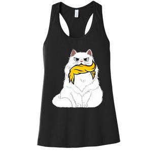 Cat Ladies For Kamala Harris Donald Trump 2024 Sarcastic Women's Racerback Tank