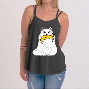 Cat Ladies For Kamala Harris Donald Trump 2024 Sarcastic Women's Strappy Tank