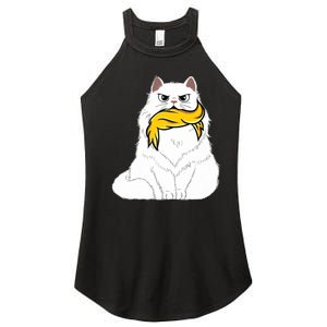 Cat Ladies For Kamala Harris Donald Trump 2024 Sarcastic Women's Perfect Tri Rocker Tank