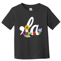 Comma La Floral Kamala Harris President 2024 Coma La Flowers Toddler T-Shirt