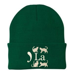 Comma La Floral Kamala Harris President 2024 Coma La Cats Knit Cap Winter Beanie