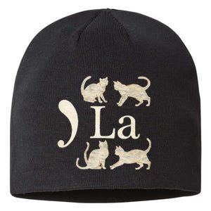 Comma La Floral Kamala Harris President 2024 Coma La Cats Sustainable Beanie