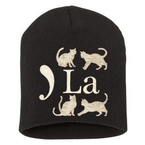 Comma La Floral Kamala Harris President 2024 Coma La Cats Short Acrylic Beanie