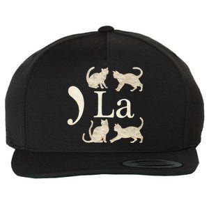 Comma La Floral Kamala Harris President 2024 Coma La Cats Wool Snapback Cap