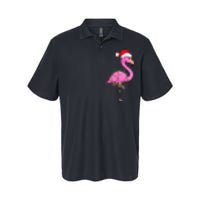 Christmas Lights Flamingo Wearing Xmas Hat Flamingo Lover Softstyle Adult Sport Polo