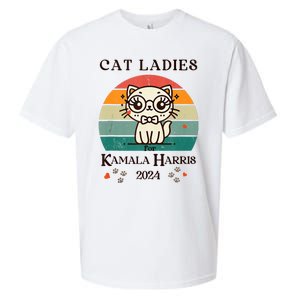 Cat Ladies For Kamala Harris Sueded Cloud Jersey T-Shirt