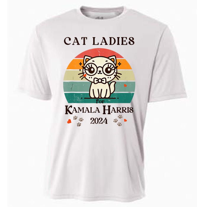 Cat Ladies For Kamala Harris Cooling Performance Crew T-Shirt