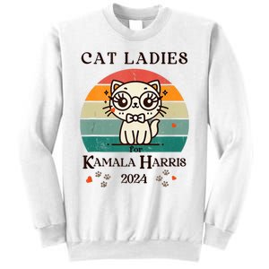 Cat Ladies For Kamala Harris Sweatshirt