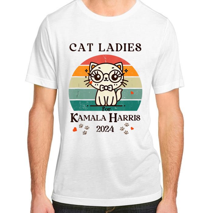 Cat Ladies For Kamala Harris Adult ChromaSoft Performance T-Shirt