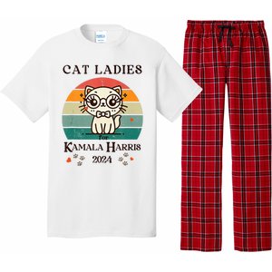 Cat Ladies For Kamala Harris Pajama Set