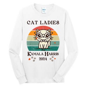 Cat Ladies For Kamala Harris Tall Long Sleeve T-Shirt