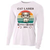 Cat Ladies For Kamala Harris Cooling Performance Long Sleeve Crew