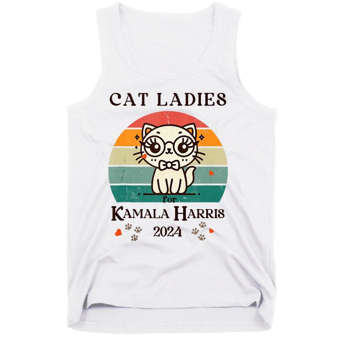 Cat Ladies For Kamala Harris Tank Top