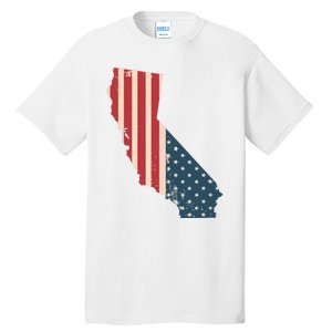 Cali Love Flag California American Flag T Tall T-Shirt