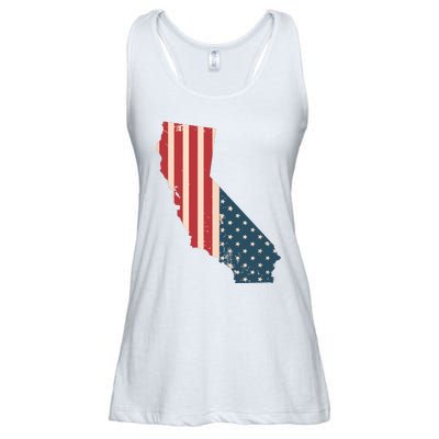 Cali Love Flag California American Flag T Ladies Essential Flowy Tank