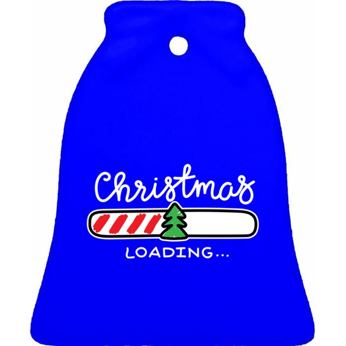 Christmas Loading Funny Novelty Graphic Tees And Cool Designs Meaningful Gift Ceramic Bell Ornament