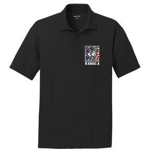 Cat Ladies For Kamala Funny Cat 2024 President Kamala Harris PosiCharge RacerMesh Polo