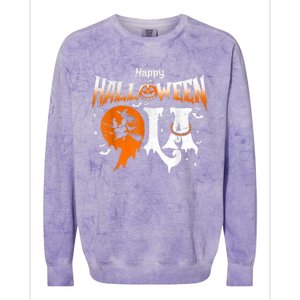 Comma La Funny Kamala Harris Halloween Pumpkin Colorblast Crewneck Sweatshirt