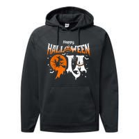 Comma La Funny Kamala Harris Halloween Pumpkin Performance Fleece Hoodie