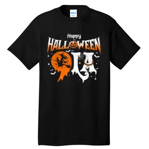 Comma La Funny Kamala Harris Halloween Pumpkin Tall T-Shirt