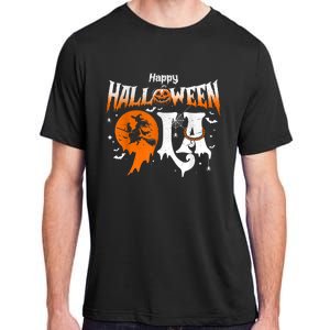 Comma La Funny Kamala Harris Halloween Pumpkin Adult ChromaSoft Performance T-Shirt