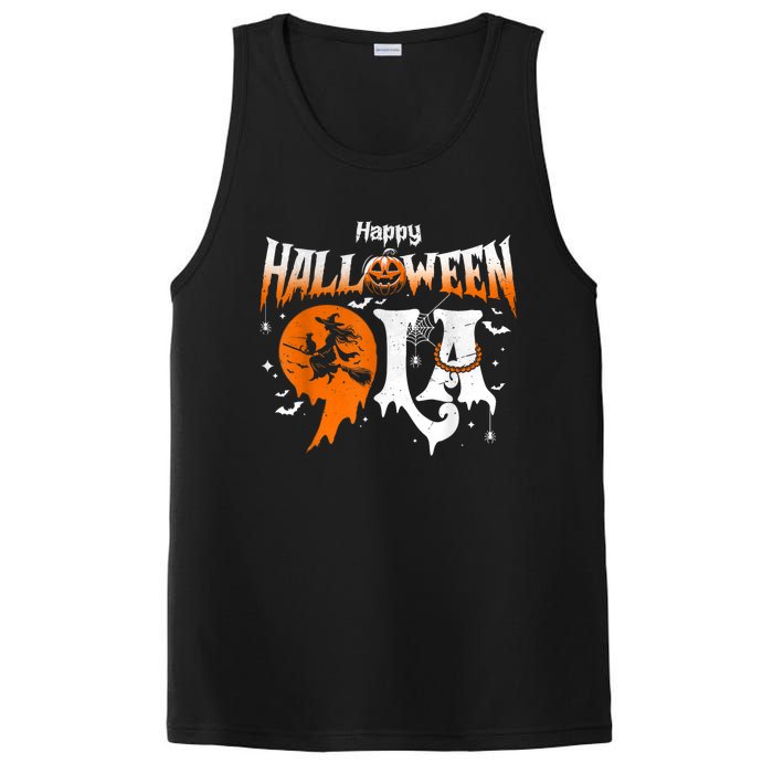 Comma La Funny Kamala Harris Halloween Pumpkin PosiCharge Competitor Tank