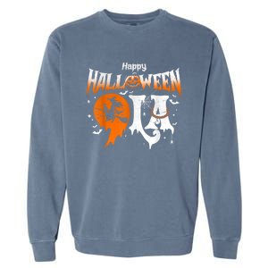 Comma La Funny Kamala Harris Halloween Pumpkin Garment-Dyed Sweatshirt