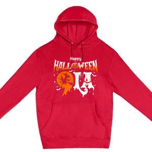 Comma La Funny Kamala Harris Halloween Pumpkin Premium Pullover Hoodie