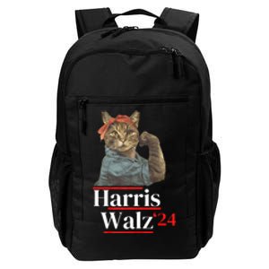 Cat Ladies For Kamala Walz Funny Cat 2024 President Daily Commute Backpack