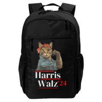 Cat Ladies For Kamala Walz Funny Cat 2024 President Daily Commute Backpack