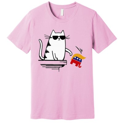 Cat Ladies For Kamala Harris Donald Trump 2024 Premium T-Shirt