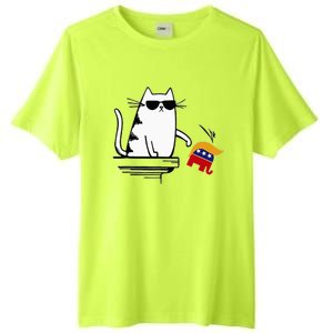 Cat Ladies For Kamala Harris Donald Trump 2024 Tall Fusion ChromaSoft Performance T-Shirt