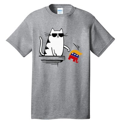 Cat Ladies For Kamala Harris Donald Trump 2024 Tall T-Shirt