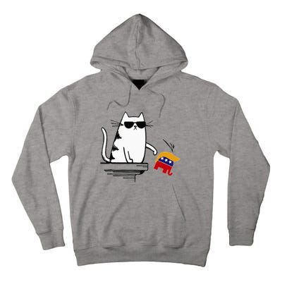 Cat Ladies For Kamala Harris Donald Trump 2024 Tall Hoodie