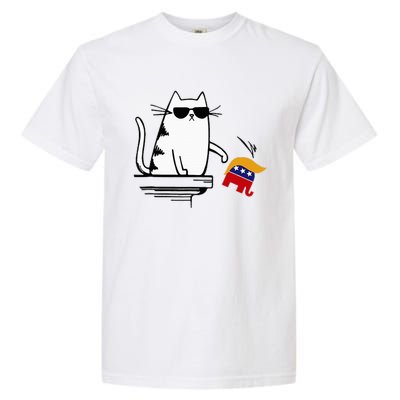 Cat Ladies For Kamala Harris Donald Trump 2024 Garment-Dyed Heavyweight T-Shirt