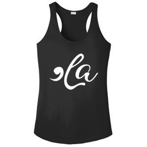 Comma La Funny Kamala Harris For President 2024 Cool Gift Ladies PosiCharge Competitor Racerback Tank